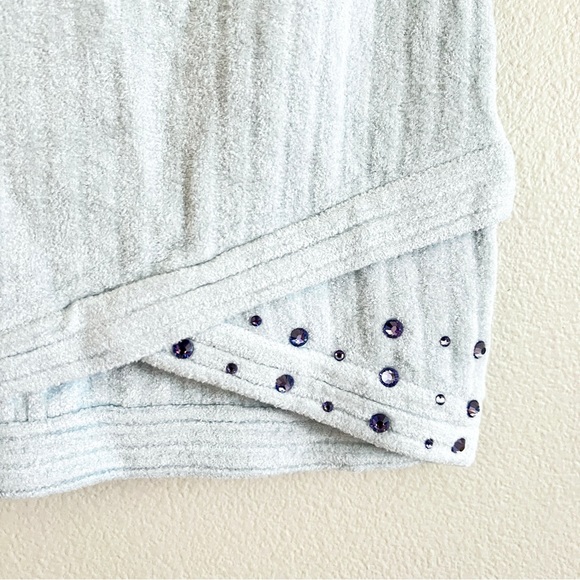 JOOSTRICOT Cheer Chenille Mini Skirt in Light Blue - Picture 8 of 13